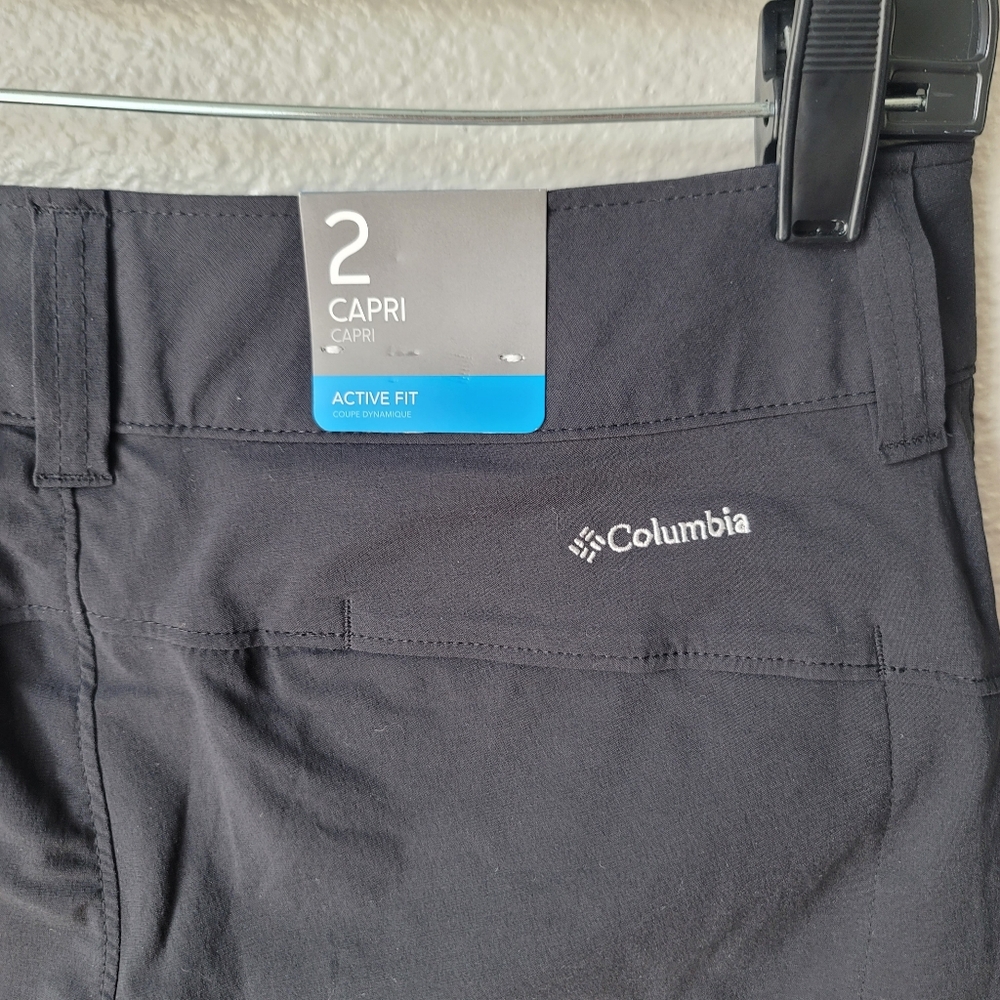 Columbia NWT Saturday Trail II Knee Capri Pant Size 2 Color Black - Picture 8 of 12